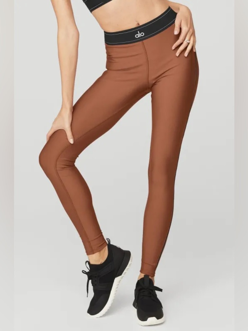 ALO YOGA Airlift High-Waist Suit Up Legging - Rust XS